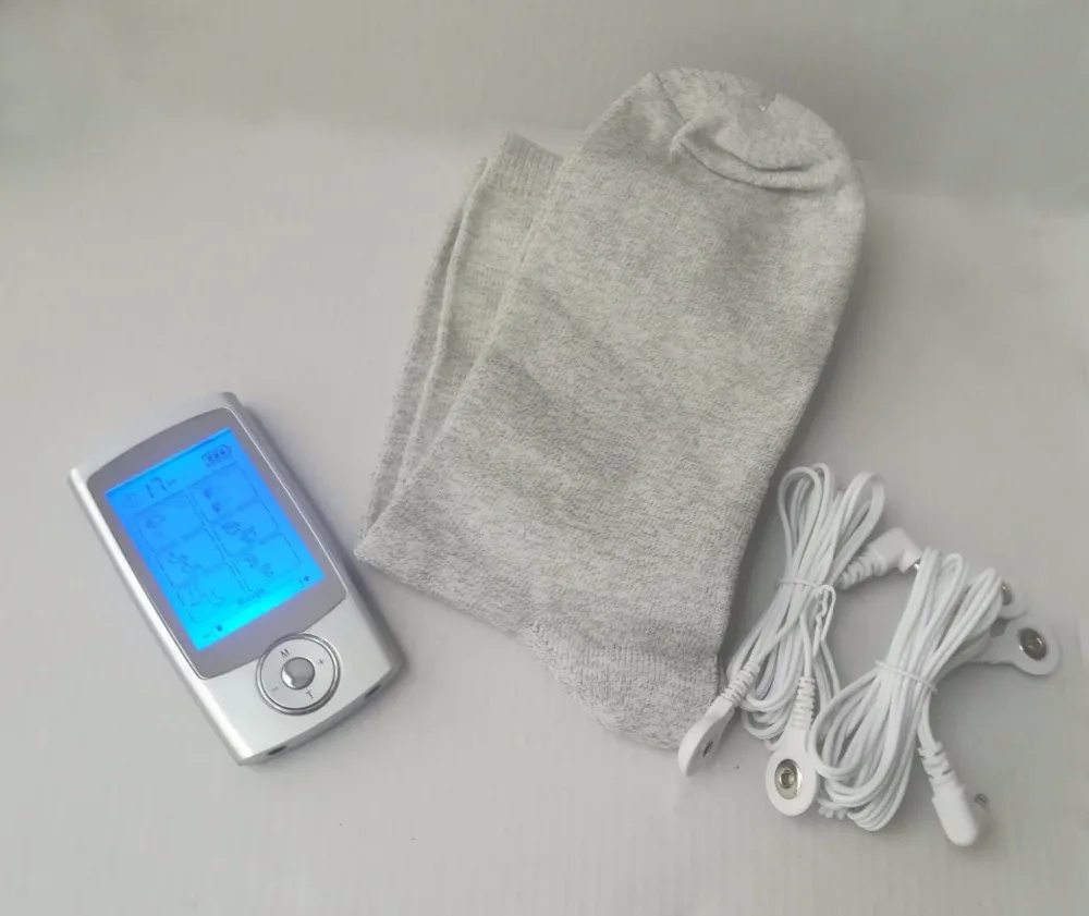 

Rechargeable 16 Modes Body Massager Digital Massager Electronic Stimulator Acupuncture with socks For Physical Therapy