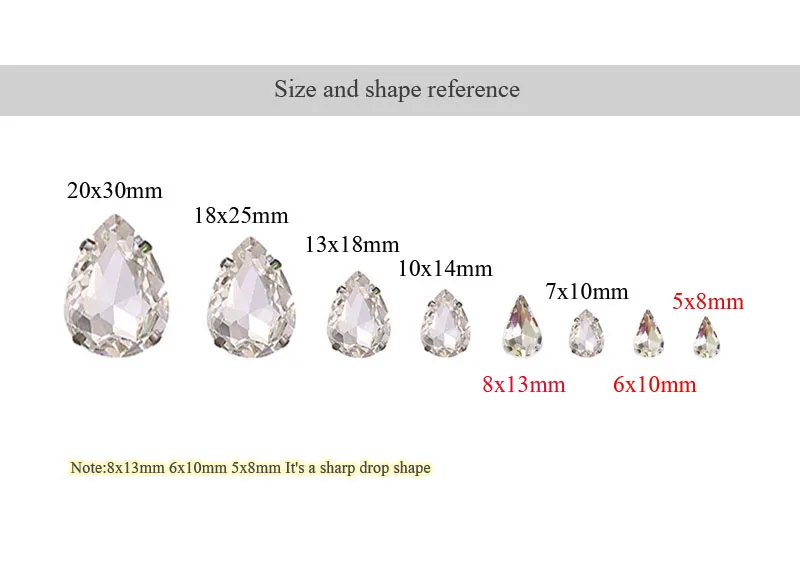 Free shipping!Deep purple Raindrop shaped Superior quality glass sew on rhinestones, Silver bottom loose rhinestones