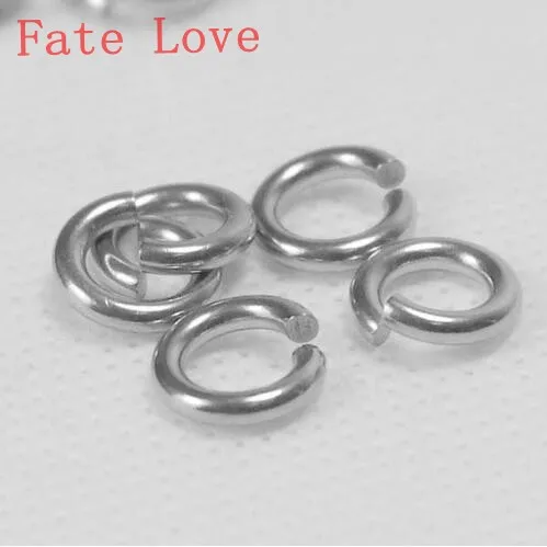 GNAYY 1000pcs 1.4*8mm great sale   Stainless steel jump ring & split ring opening  fit necklace DIY jewelry accessories