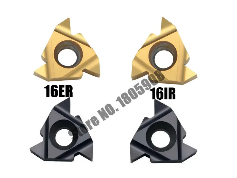 10pcs 16ER AG60/16ER AG55/16IR AG55/16IR AG60 Carbide Threading Inserts 55/60 degree Threading Lathe Inserts for Lathe Tool