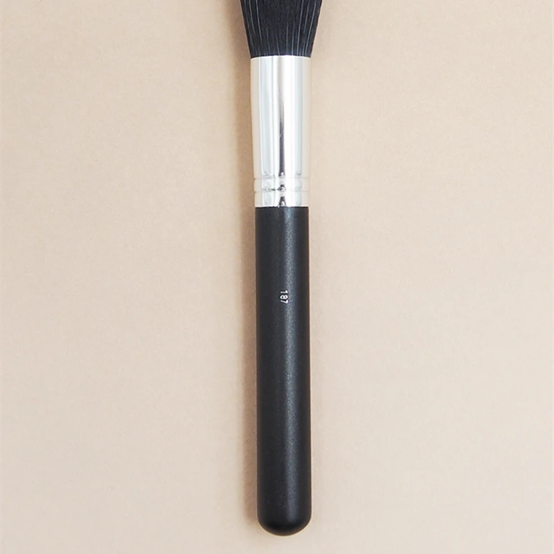 High Quality #187 Air Blusher Brush Double Layer Soft Makeup Brush For Compact Loose Powder Fan Brush Finish Makeup Brush