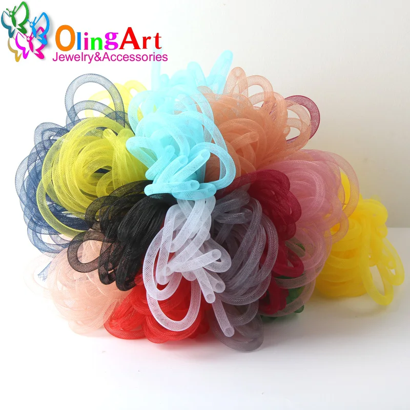 OlingArt Dia 4mm/8mm 10M/Lot Wholesale Colorful Mesh Bracelet Jewelry DIY Fitting With Crystal Stones Filled Necklace Choker