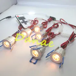 6 개/몫 3W LED 통 DC12V 미니 LED 실내 스포트라이트 쇼케이스 캐비닛 찬장에 대 한 디 밍이 가능한 LED 천장 조명