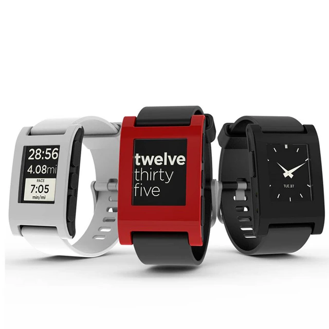 美品】Pebble Steel(ペブルスチール)/スマートウォッチ うき