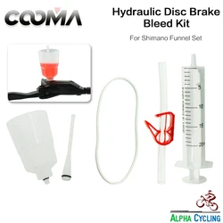 Bicycle Hydraulic Brake Bleed Kit for SHIMANO MTB Road Brake System, Mineral Oil, Funnel Set Basic Kit