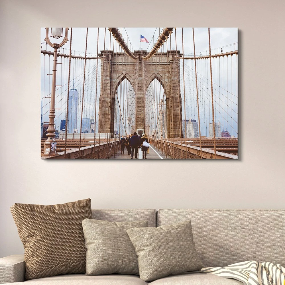 Brooklyn Bridge Giclee Print Gallery Modern Home Decor Golden Gate Bridge Empire State Building Cityscape Poster Print Dropship