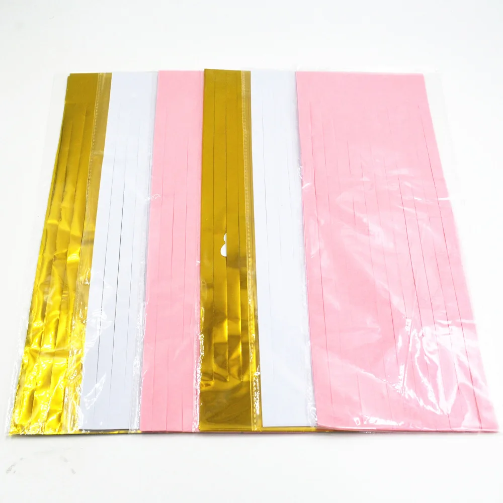 Roségold Schillernde DIY Seidenpapier Quastengirlanden für Babyparty Junggesellinnenabschied Hochzeit Geburtstag Party Dekorationszubehör – Detail 22