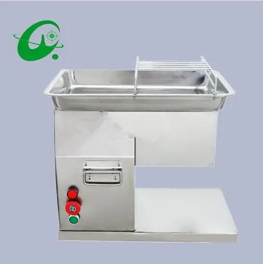 

20KG/H Small Table Model Commercial Houshold Double hob meat slicer Stainless steel large vertical slicing machine meat cutter