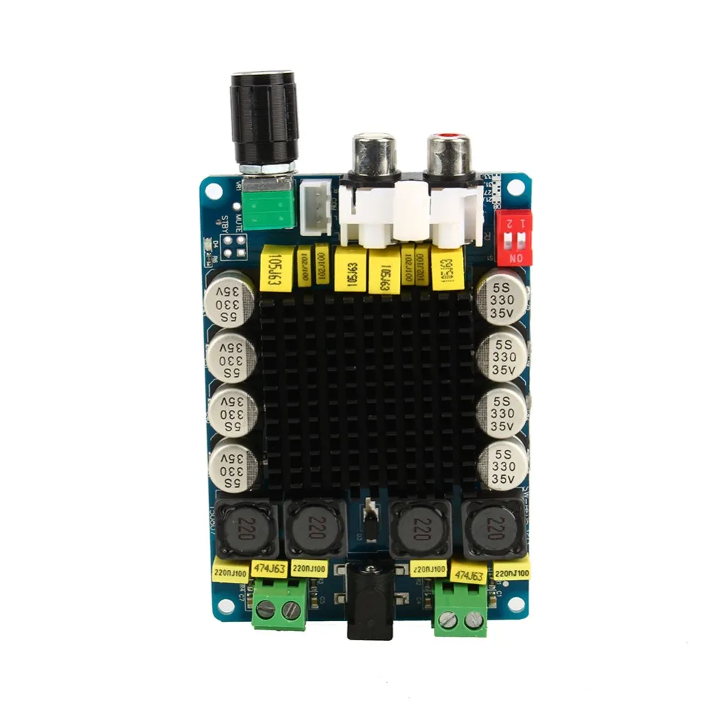 Плата цифрового усилителя TDA7498 Class D 2X100W двухканальный усилитель аудио стерео 80 Вт + 80 Вт, Модуль платы цифрового усилителя