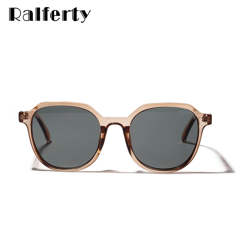 Ralferty-Óculos de sol retrô para mulheres, óculos vintage, óculos de moldura de plástico UV400, Brand Designer, W813060, 2019