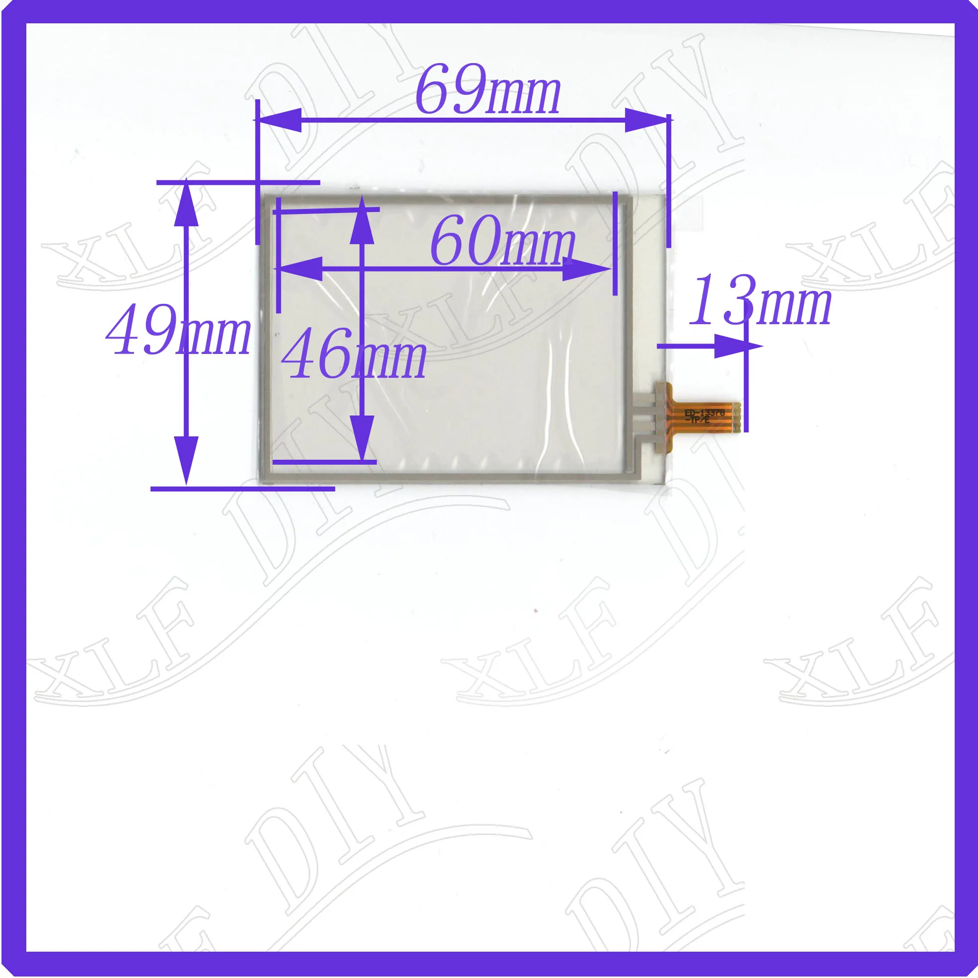 ZhiYuSun ED 1378 69*49mm This is compatible   Touch Screen glass  for GPS redio car