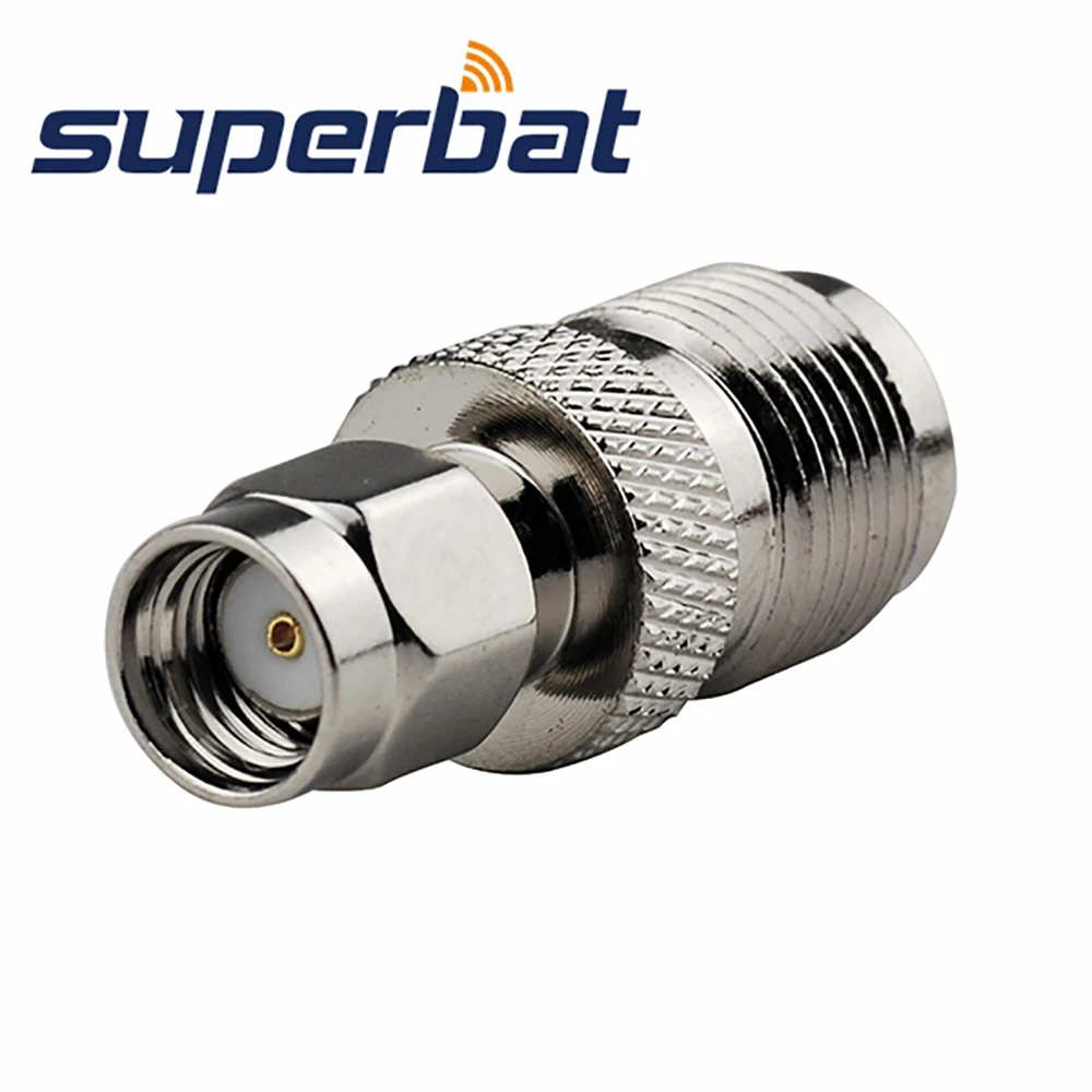 Superbat RP-SMA Male(Female in) to TNC Jack RF Coaxial Adapter Connector for WiFi Antenna Router