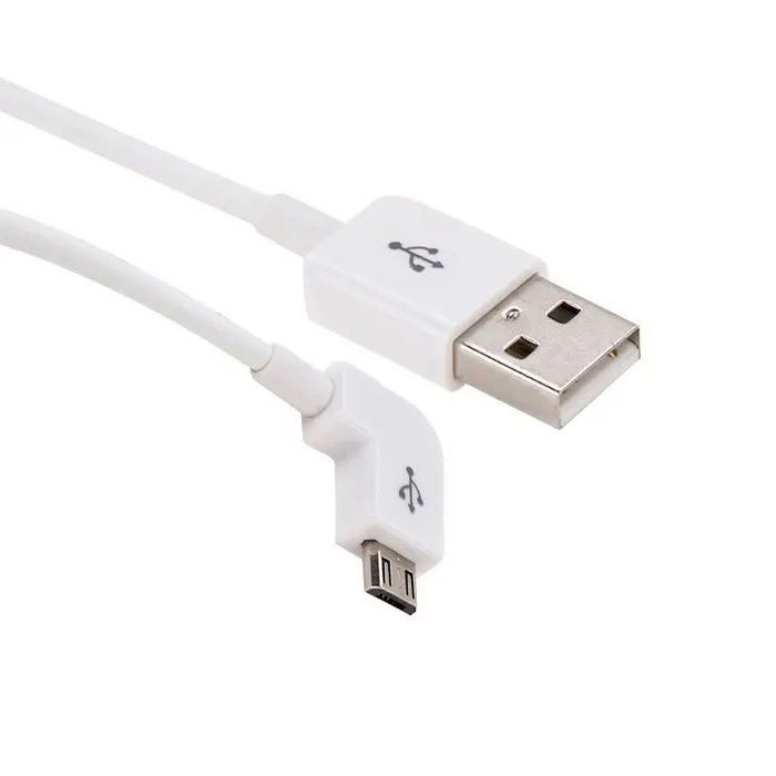 كابل USB صغير قصير 90 درجة 2A شاحن زاوية شحن سريع مزامنة البيانات سلك شحن سريع 20 سم للأجهزة المحمولة
