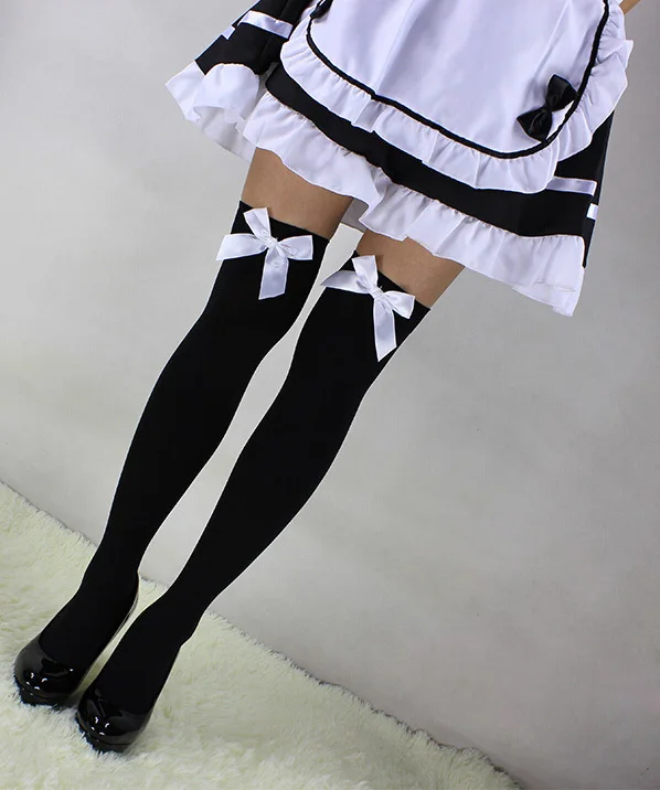 Adult Sexy Gothic Lolita Over Knee Thigh High Stockings Cosplay