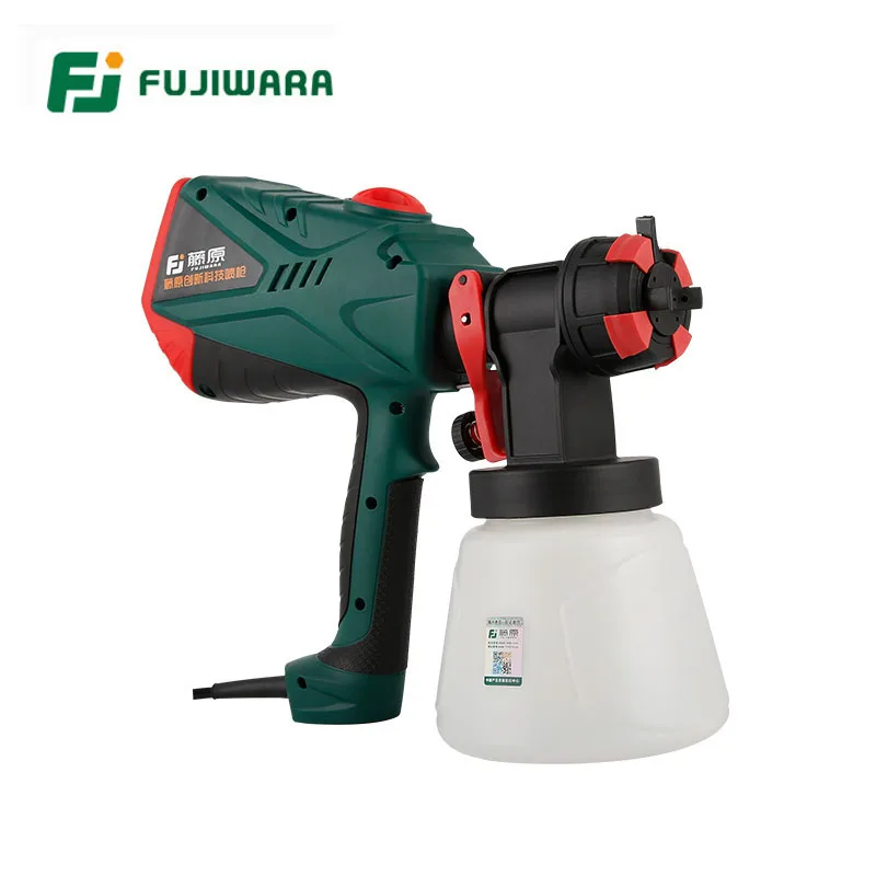 FUJIWARA 600W Electric Spray Gun 1.5mm/1.8mm/2.2mm/2.6mm Nozzle Efficient Sprayer Paint Disinfectant Water Based Solvent