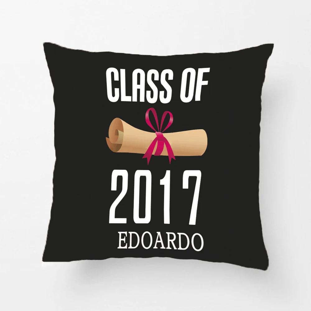 

Class Of 2019 Graduation Gift Personalized Pillow Throw Pillow Case Decorative Cushion Cover Pillowcase Customize Gift For Sofa