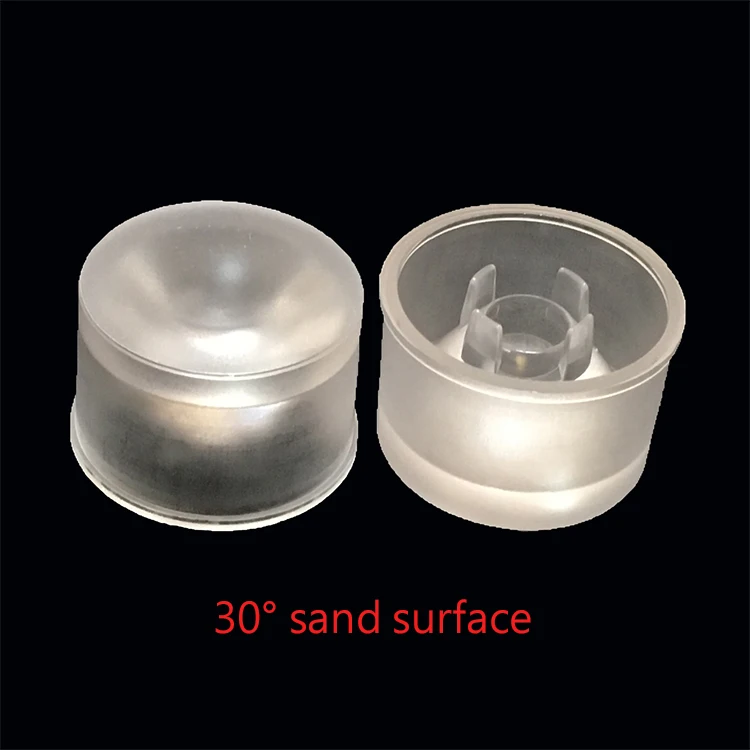 Factory Made  Diameter 21.8mm f 30/60/120 degree Sand Surface waterproof PC lens