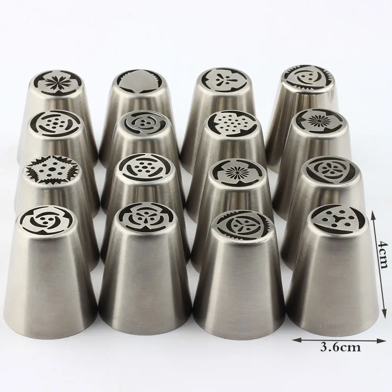 50Pcs/Set Different Style Stainless Steel Piping Icing Nozzles Cupcake Cream Cake Decorating Pastry Tools Pastry Nozzles Set