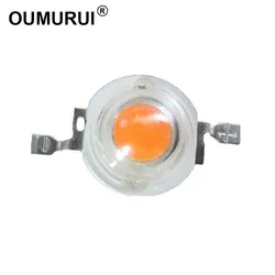 3W high power led chip Lamp Beads plant grow light Bulb full spectrum 400-840nm Chip 3-3.6V 500-700mA 260-280LM 100PCS