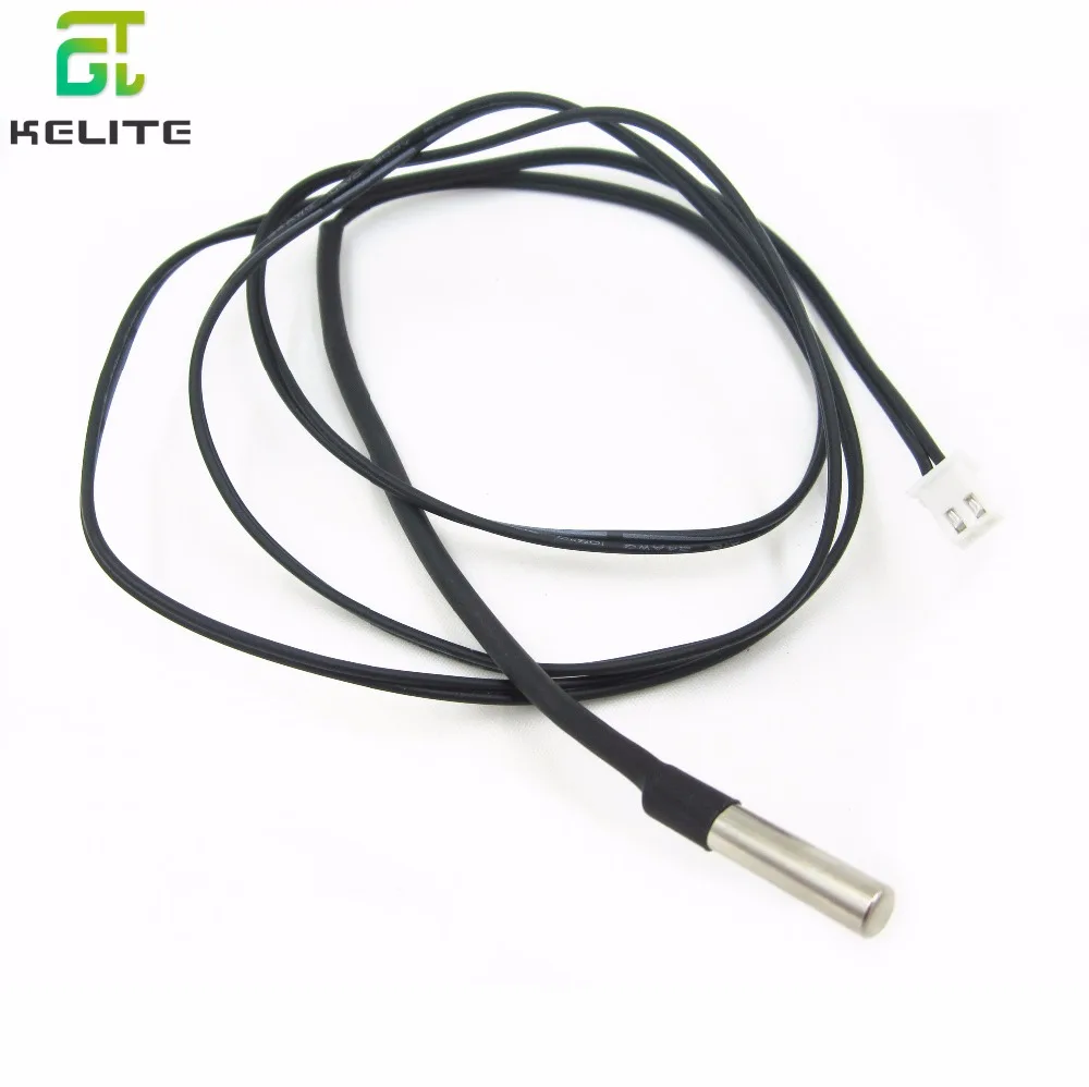 10PCS 1M 50CM NTC Thermistor Temperature Sensor Waterproof Probe Wire 5K 10K 15K 20K 50K 100K 1% 3950 W1209 W1401 cable