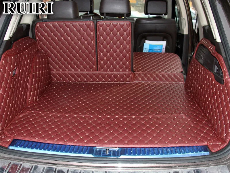 Good quality! Custom car trunk mats for Volkswagen Touareg 2018-2011 durable cargo liner mat boot carpets cover for Touareg 2015