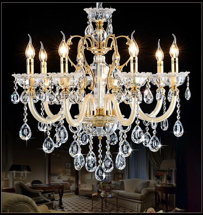 

French Luxury Crystal Chandelier Living Room Bedroom Home Lighting Indoor Lamp Mini Crystals Chandeliers For Bedrooms Lightings