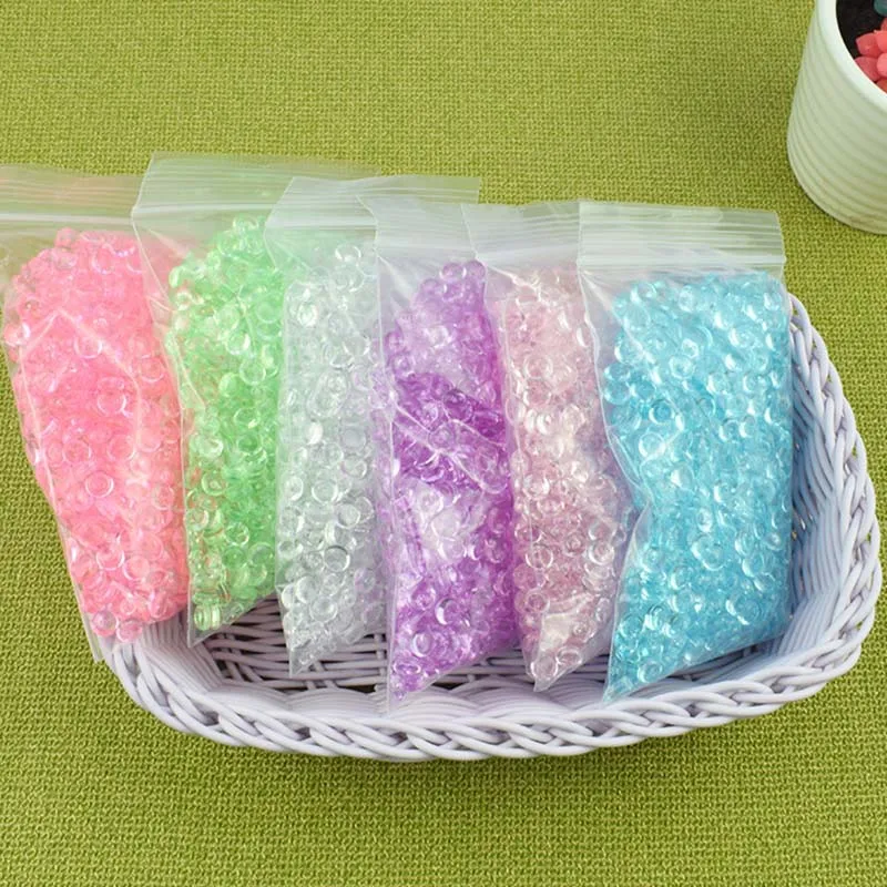 New 1bag Slime Supplies Flat Beads Additives Charms DIY Filler Accessories Decor For Fluffy Cloud Clear Slime Clay dropshipping