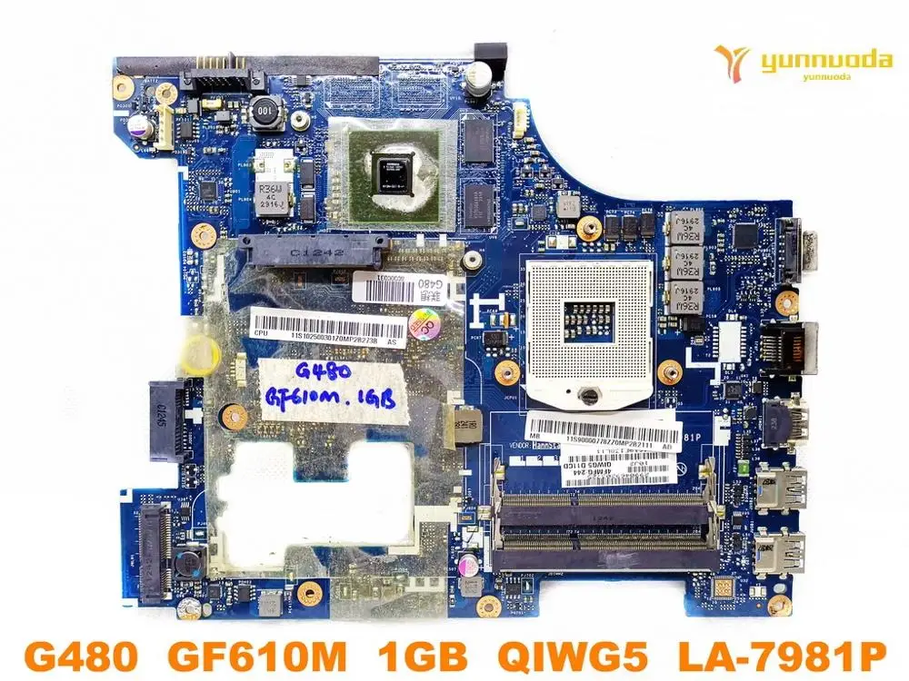 Original for Lenovo  G480  laptop  motherboard  G480  GF610M  1GB  QIWG5  LA-7981P  tested good free shipping