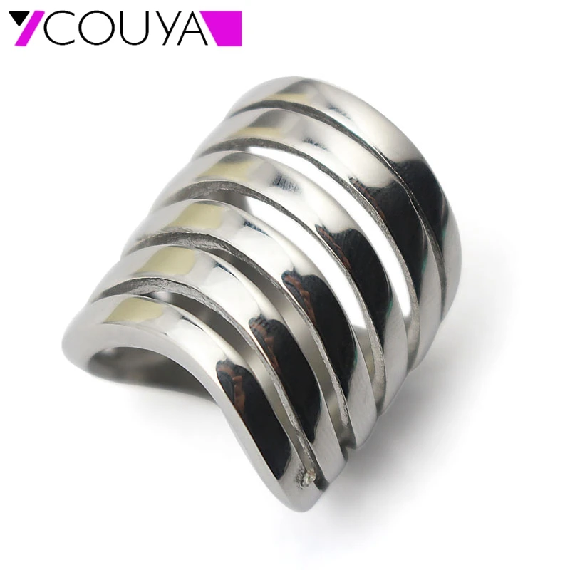 Free Shipping 2016 New Design 316L Stainless Steel Engagement Wedding Brands Rings Braided Anel Feminino Women Rings