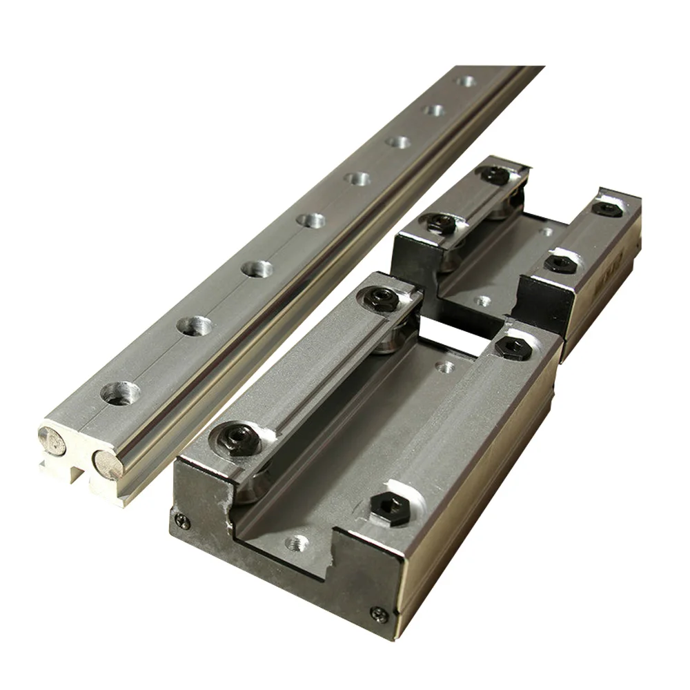 1 PCS External Dual-Axis linear Guide Slider LGB12-100L4 Round linear Guide Slider For CNC linear Rail（Does not include Guide）