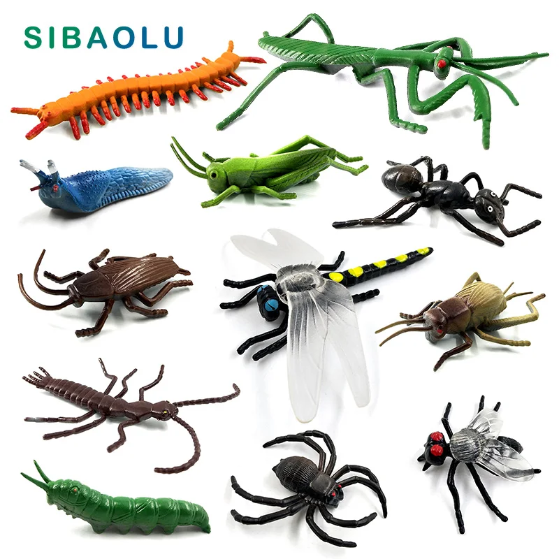 Insect Animal model Dragonfly Spider Ant Mantis fly Diy figurine home decor miniature fairy garden decoration accessories modern