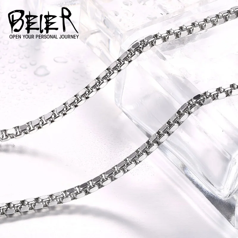 Wholesale Stainless Steel High Quality Unique Man\'s Long Necklace Chain 45CM-75CM BN1009