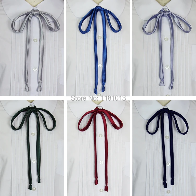 10 PCS/Lot The new thin strips Smooth collar rope | Japanese high school uniform neck rope JK uniform cute kawaii collar bow tie