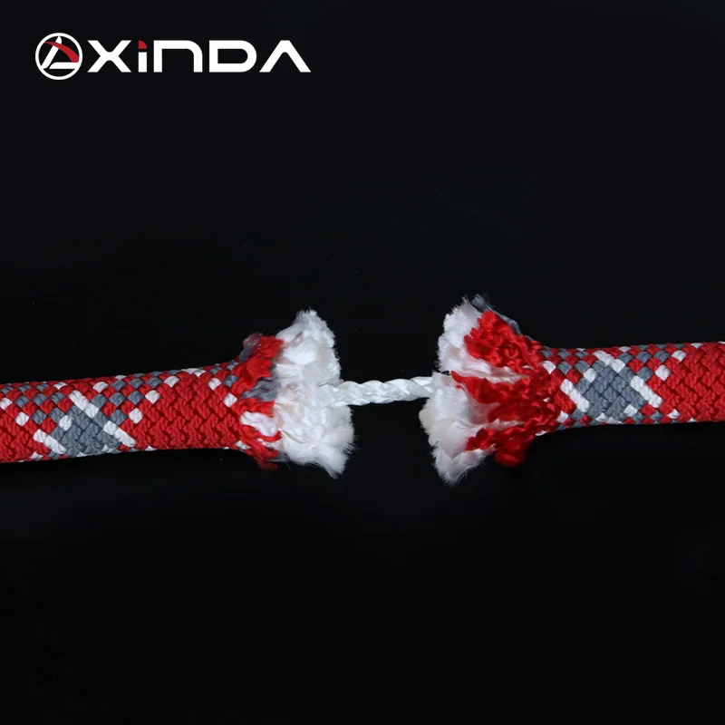 XINDA 9mm Rock Climbing Rope 9mm Static Rope 21kN High Strength Safety Rope For Working at Height Climb  Camping Equipment