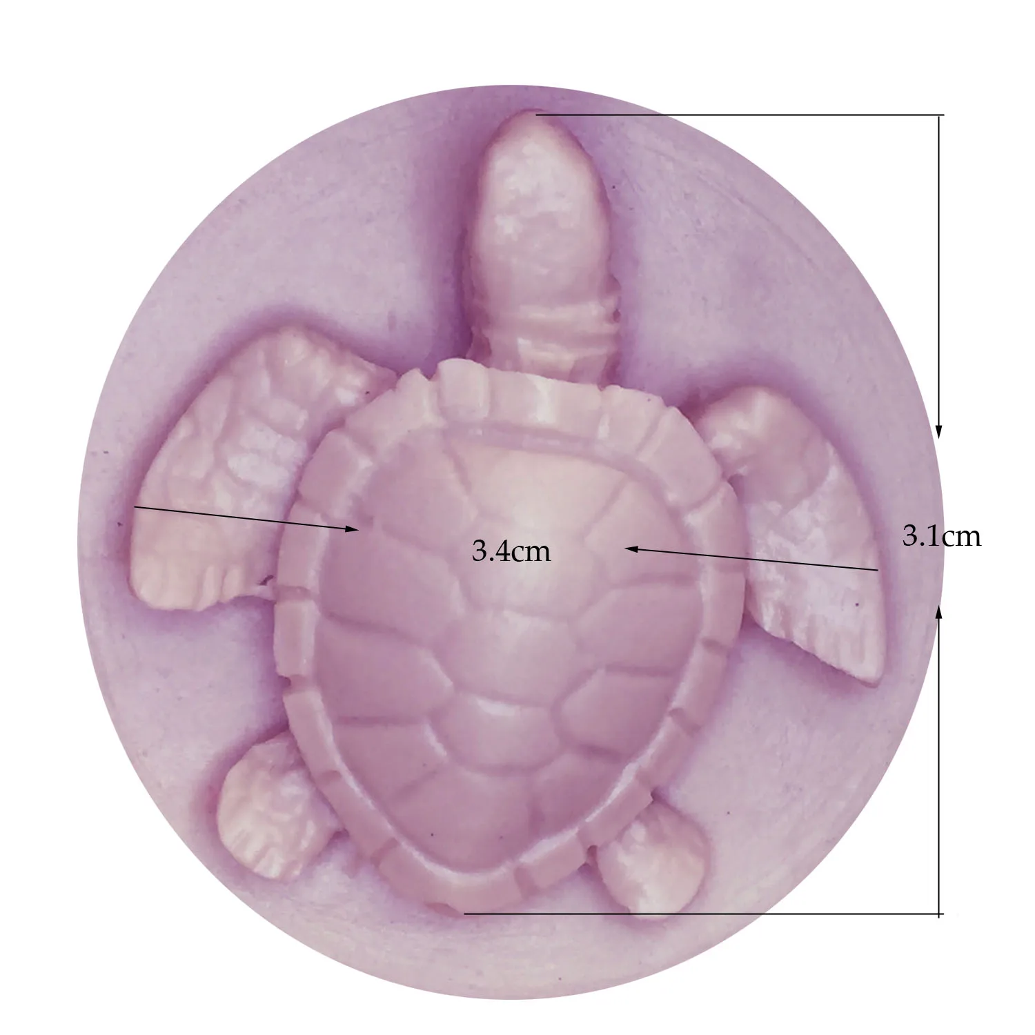 M1024 molde de silicona con forma de tortuga marina, pasta de Fondant para pasteles, molde de decoración de silicona para Tortuga, pasta de goma de mascar de Chocolate, moldes para jabón