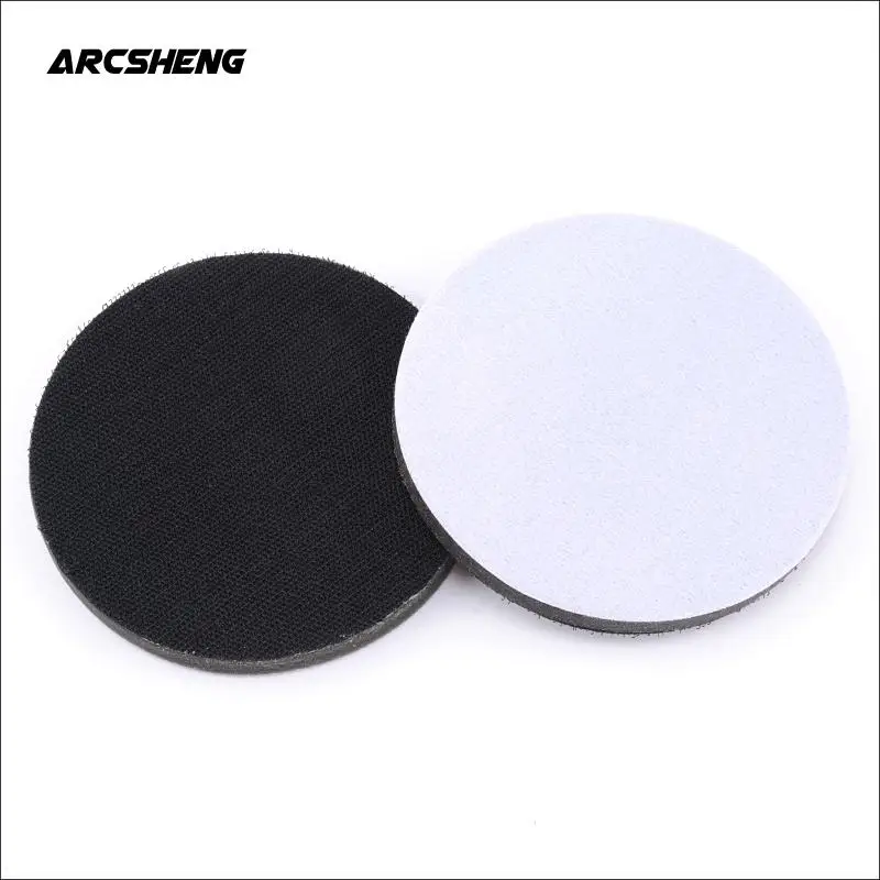 1pcs Polish Self-adhesive Disc Angle Grinder Buffing Pad Flocking Sandpaper Tray Sponge Kit Cushion Waxing Protective