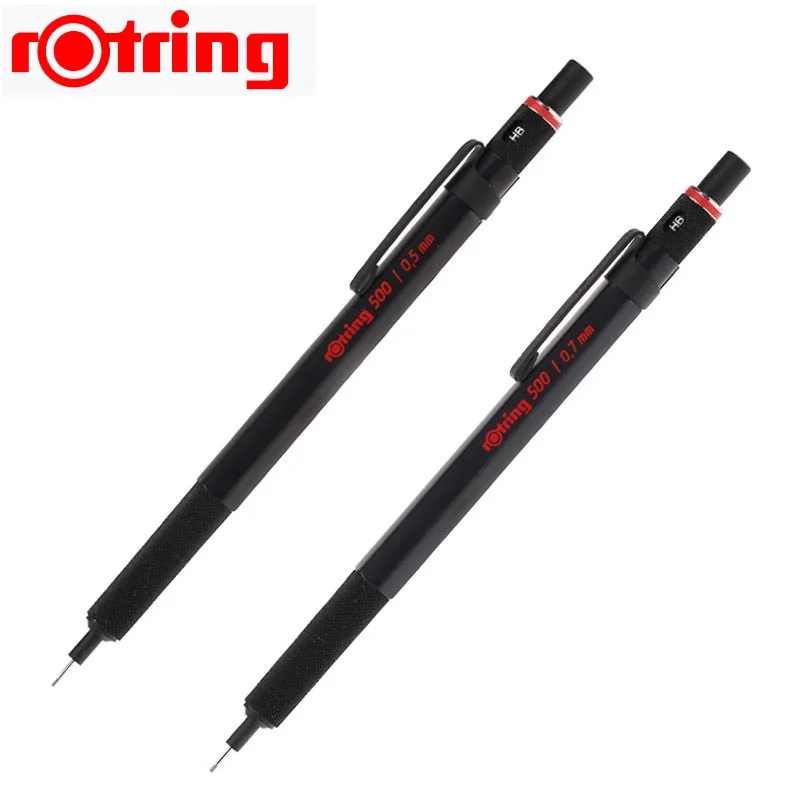 

Rotring 500 0.5/0.7mm Automatic Mechanical Pencil Plastic Pen Holder Metal Knurling Grip 1 piece