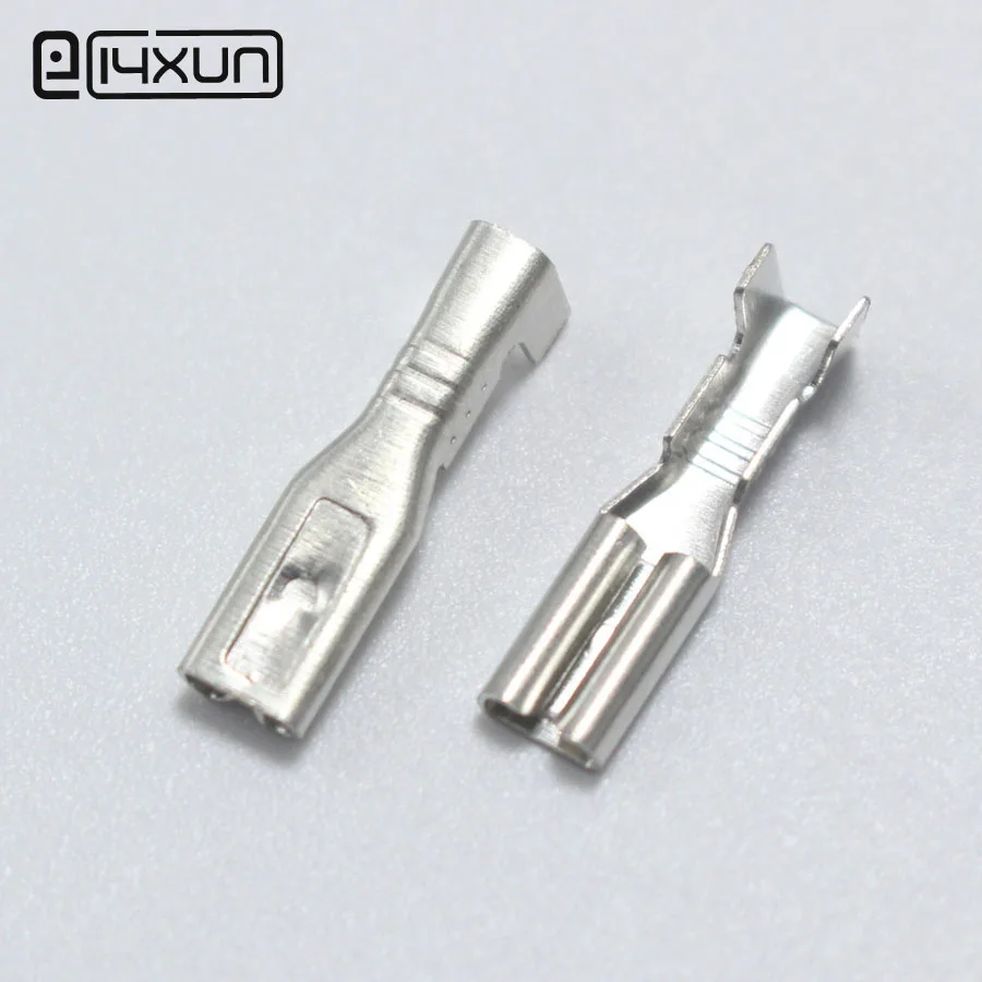 100 قطعة 2.8 مللي متر أنثى تجعيد المجرف محطة اتصال 2.8 مللي متر محطات موصل السيارات السيارات قارب تعديل الملحقات #1