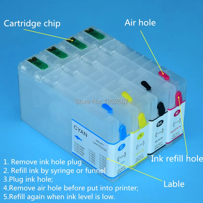 Europe T7011 XXL Refill Ink Cartridge With ARC Chip For Epson WP-4025 WP-4015 WP-4515 WP-4525 WP-4535 WP-4545 WP-4595 Printers