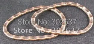 90pcs Antiqued copper large circle links 40x27mm A466C