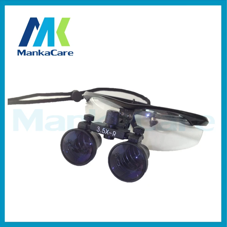 High Quality 3.5X time Beauty Surgical Binocular Loupes Magnifier Glasses 100% original surgical optical glass Blue color