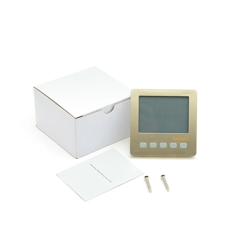 Free Shipping Golden Color 16A Digital Thermostat Programmable LCD Temperature Controller For Undefloor Heating