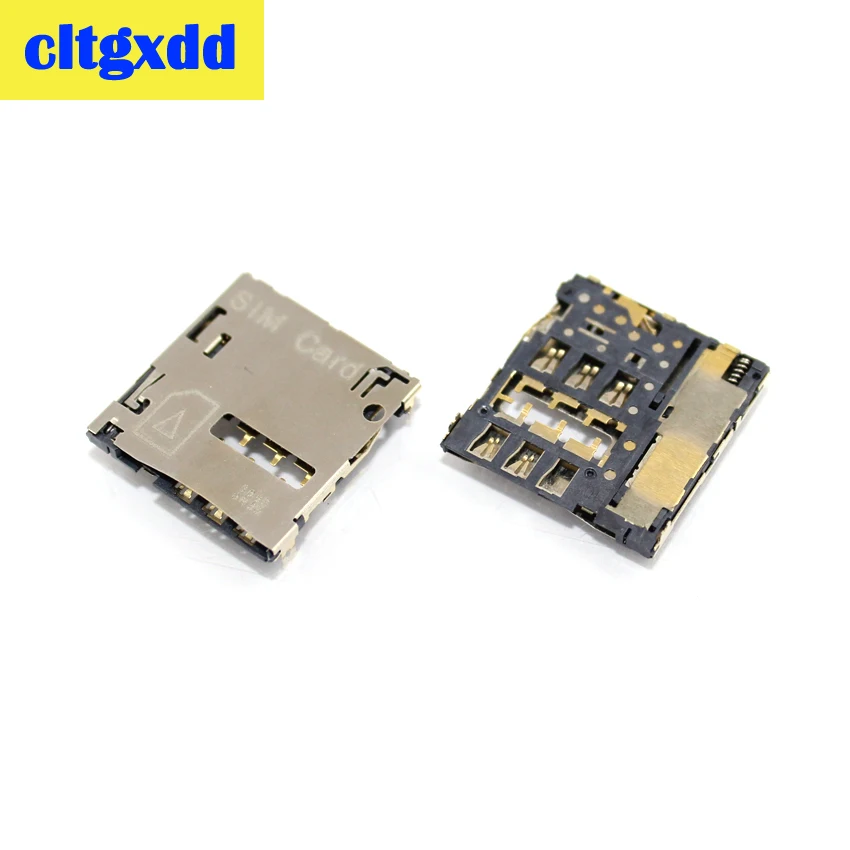 cltgxdd 1pcs New sim card reader holder For Samsung S3 I9300 I9305 S4 I9505 I9500 NOTE2 N7100 N7105 tray slot socket connector