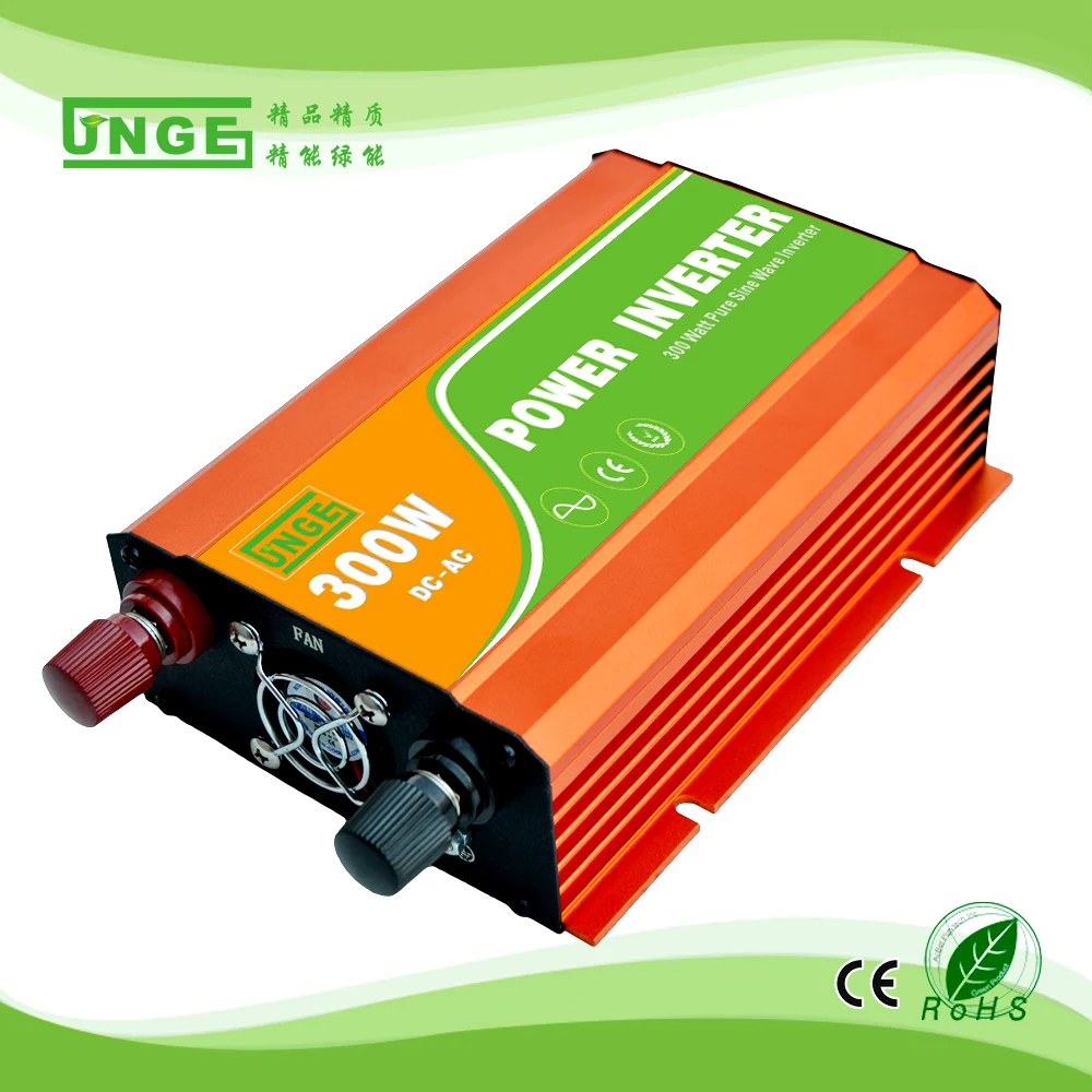 300W 12/24/48V To 100/110/120/220/230/240VAC 50/60Hz Residential Home High Frequency Use Pure Sine Wave Off Grid Inverter