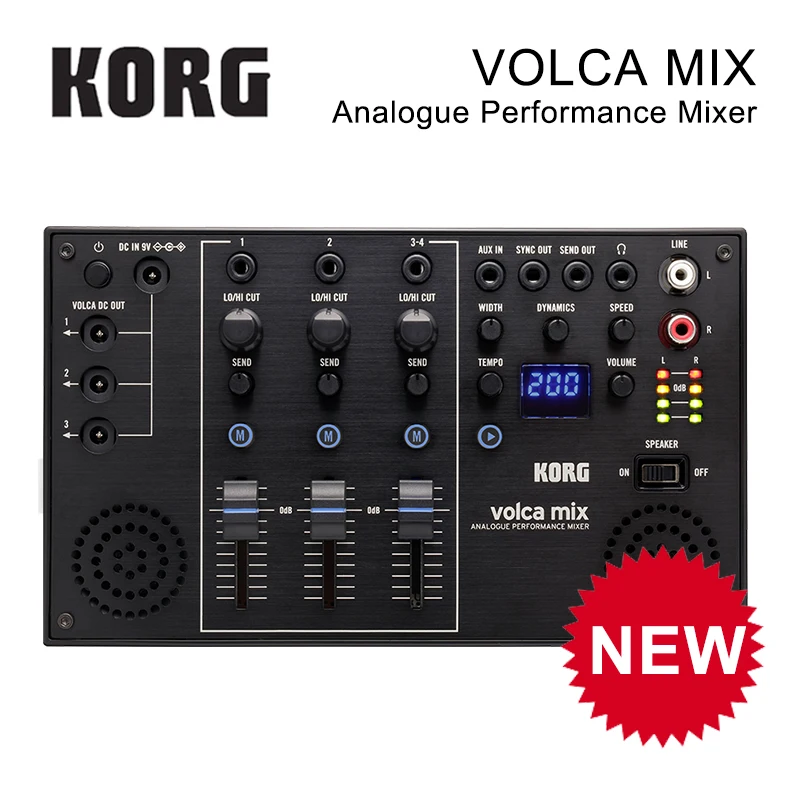 Korg Volca Mix Analogue Performance Mixer Compact Multi-Function Four-Channel Mixer