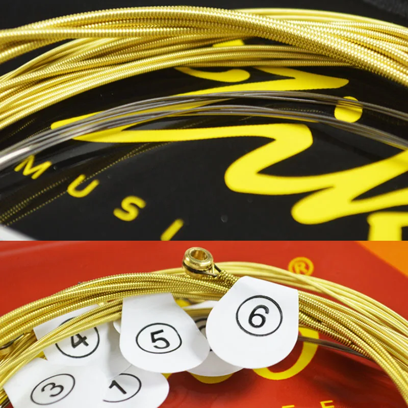 ZIKO Guitar Strings for Acoustic DAG 010 / 011 Steel Core Brass Winding Guitar Accessories for Beginners & Practice