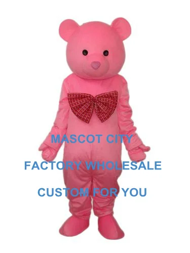 

Pink Girl Bear Mascot Costume Adult Size Romantic Valentine's Day Marriage Celebration Mascotte Mascota Carnival Costume SW1241