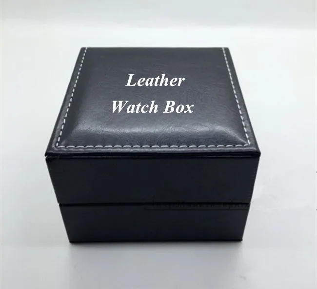 Black Leather Watch Box New Luxury Watch Box With Pillow Wholesale Jewelry Box Gift Box 26 Can Be Customized LOGO