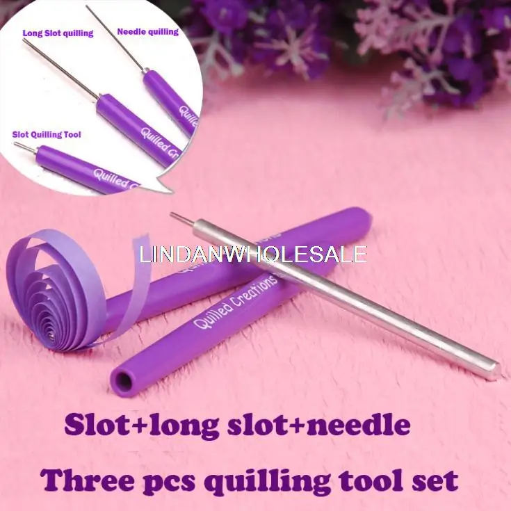 Children handmade accessories,Paper Quilling Tools,Rubber handle Needle,Paper Craft Slotted Quilling Tool