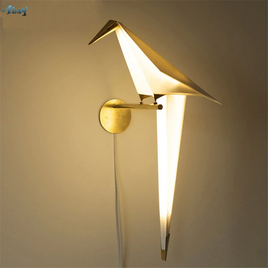 

luxury Flashing bird led Wall Lamp for dining room bar corridor creative living room decoration wall sconces lighting fixtures